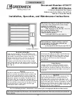 Предварительный просмотр 43 страницы Greenheck DFD Series Installation Instruction Booklet