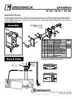 Greenheck EP Switch Specifications предпросмотр