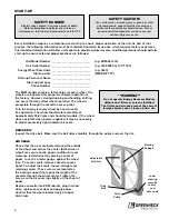 Предварительный просмотр 3 страницы Greenheck ERM-36 Installation, Operation And Maintenance Manual