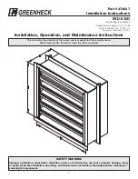 Preview for 1 page of Greenheck ESD-635D Installation Instructions Manual