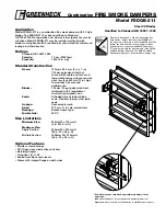 Greenheck Fire Smoke Dampers FSDGB-211 Specification Sheet предпросмотр