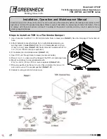 Preview for 1 page of Greenheck FSD Series Installation, Operation And Maintenance Manual