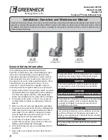 Greenheck FumeJet FJC-300 Installation, Operation And Maintenance Manual предпросмотр