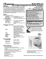 Предварительный просмотр 1 страницы Greenheck OFSD-312 Specification Sheet