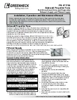 Greenheck PN 471755 Installation, Operation And Maintenance Manual preview