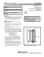 Предварительный просмотр 1 страницы Greenheck Sleeve Extensions 462103 Installation Instruction Supplement