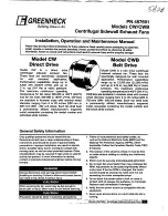 Предварительный просмотр 31 страницы Greenheck Vari-Green 309025 Installation, Operation And Maintenance Manual