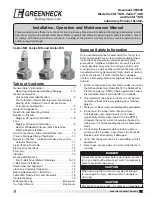 Greenheck Vektor-MH Installation, Operation And Maintenance Manual preview