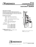 Greenheck WD-323 Specification Sheet preview