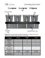 greenhouse sensation Quadgrow Assembly Instructions preview