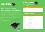 Preview for 2 page of greenhouse sensation Solargrow Instructions Manual