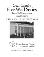 Greenhouse Style Five-Wall Series Instructions Manual preview