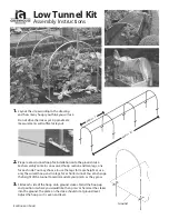 Предварительный просмотр 1 страницы Greenhouse Low Tunnel Kit Assembly Instructions