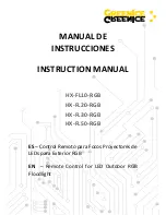 Greenice HX-FL10-RGB Instruction Manual предпросмотр