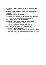 Preview for 7 page of Greening SPA HDW-0004 User Manual