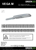 GREENLED GLVM106 Installation And Maintenance  Instruction предпросмотр