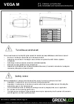 Предварительный просмотр 2 страницы GREENLED GLVM106 Installation And Maintenance  Instruction