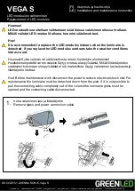 Предварительный просмотр 9 страницы GREENLED GLVS19 Installation And Maintenance  Instruction