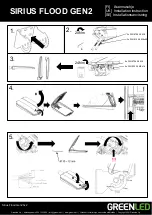 Предварительный просмотр 3 страницы GREENLED SIRIUS FLOOD GEN2 Installation Instruction