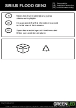 Предварительный просмотр 5 страницы GREENLED SIRIUS FLOOD GEN2 Installation Instruction