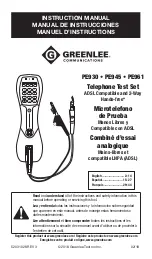 Greenlee Communications Nautilus PE9 Series Instruction Manual preview