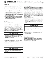 Preview for 5 page of Greenlee 1722-M4 Operation, Service And Parts Instruction Manual