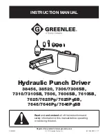 Greenlee 38456 Instruction Manual preview