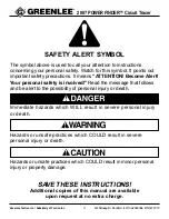 Preview for 3 page of Greenlee 38583 Instruction & Safety Manual