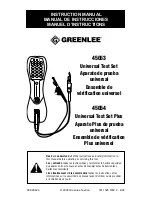 Greenlee 45053 Instruction Manual preview