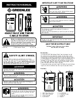 Greenlee 45057 Instruction Manual preview