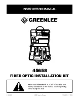 Greenlee 45658 Instruction Manual предпросмотр