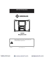 Greenlee 5990A Instruction Manual preview