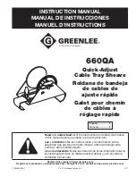 Preview for 1 page of Greenlee 660QA Instruction Manual