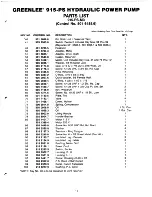 Preview for 11 page of Greenlee 915-PS Operating, Maintenance And Parts Manual