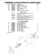 Предварительный просмотр 12 страницы Greenlee 915-PS Operating, Maintenance And Parts Manual