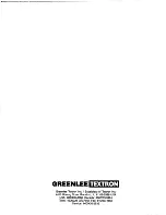 Preview for 16 page of Greenlee 915-PS Operating, Maintenance And Parts Manual