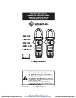 Preview for 1 page of Greenlee CM-660 Instruction Manual