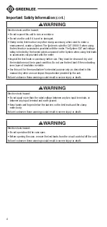 Preview for 4 page of Greenlee CMF-110 Instruction Manual