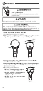 Preview for 21 page of Greenlee CMF-110 Instruction Manual