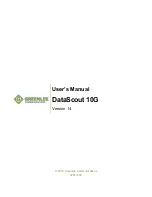 Greenlee DataScout 10G User Manual preview