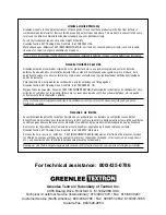 Preview for 72 page of Greenlee DM-100 Instruction Manual