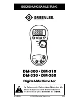 Preview for 79 page of Greenlee DM-300 Instruction Manual