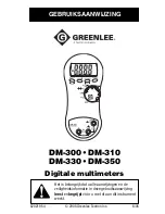 Preview for 157 page of Greenlee DM-300 Instruction Manual