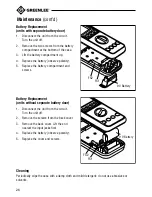 Предварительный просмотр 26 страницы Greenlee DM-860 Instruction Manual