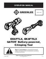 Greenlee EK6FTILX Operation Manual предпросмотр