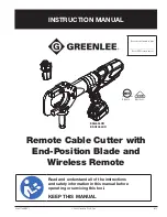 Greenlee ESG65LXR Instruction Manual preview