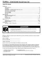 Preview for 2 page of Greenlee Fairmont 42306 Operation, Service & Parts Manual