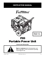 Greenlee Fairmont F20 Instruction Manual предпросмотр