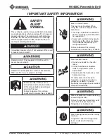 Preview for 3 page of Greenlee Fairmont H6400C Operation Manual