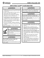 Preview for 4 page of Greenlee Fairmont H6400C Operation Manual